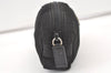 Authentic PRADA Vintage Nylon Leather Pouch Purse Black 0821K