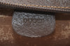 Authentic GUCCI Vintage Clutch Hand Bag Purse GG PVC Leather Brown Junk 0822J