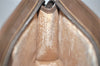 Authentic GUCCI Vintage Clutch Hand Bag Purse GG PVC Leather Brown Junk 0822J