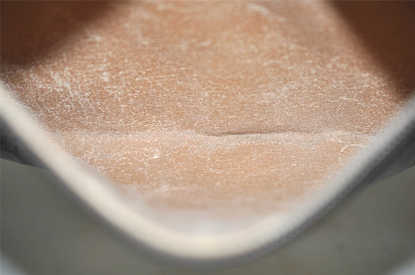 Authentic GUCCI Vintage Clutch Hand Bag Purse GG PVC Leather Brown Junk 0822J