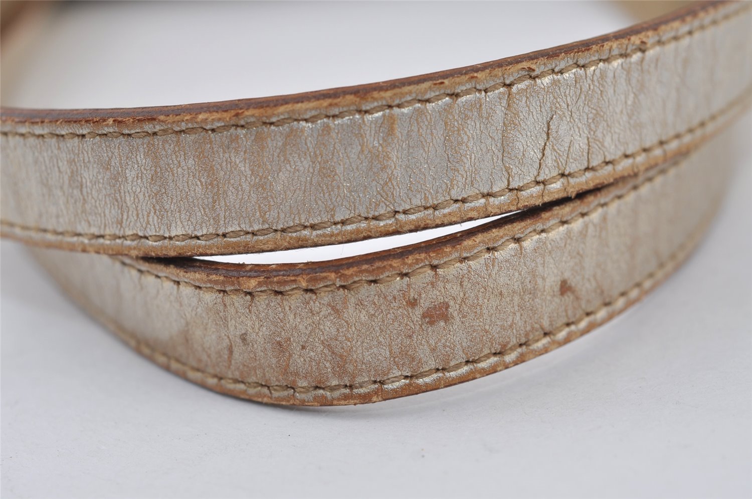 Authentic GUCCI Vintage Shoulder Tote Bag GG Canvas Leather 0021099 Gold 0823J