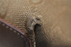 Authentic GUCCI Vintage Shoulder Tote Bag GG Canvas Leather 0021099 Gold 0823J
