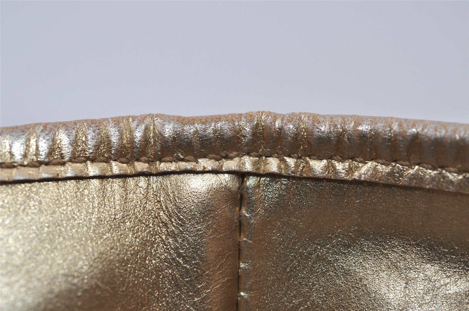 Authentic GUCCI Vintage Shoulder Tote Bag GG Canvas Leather 0021099 Gold 0823J