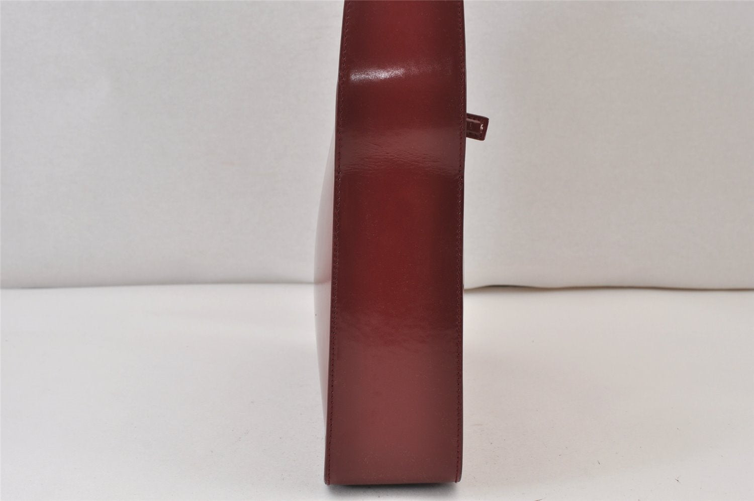 Authentic GUCCI Shoulder Hand Bag Enamel Bordeaux Red 0013032 Junk 0823K