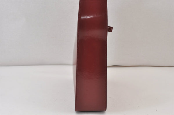 Authentic GUCCI Shoulder Hand Bag Enamel Bordeaux Red 0013032 Junk 0823K