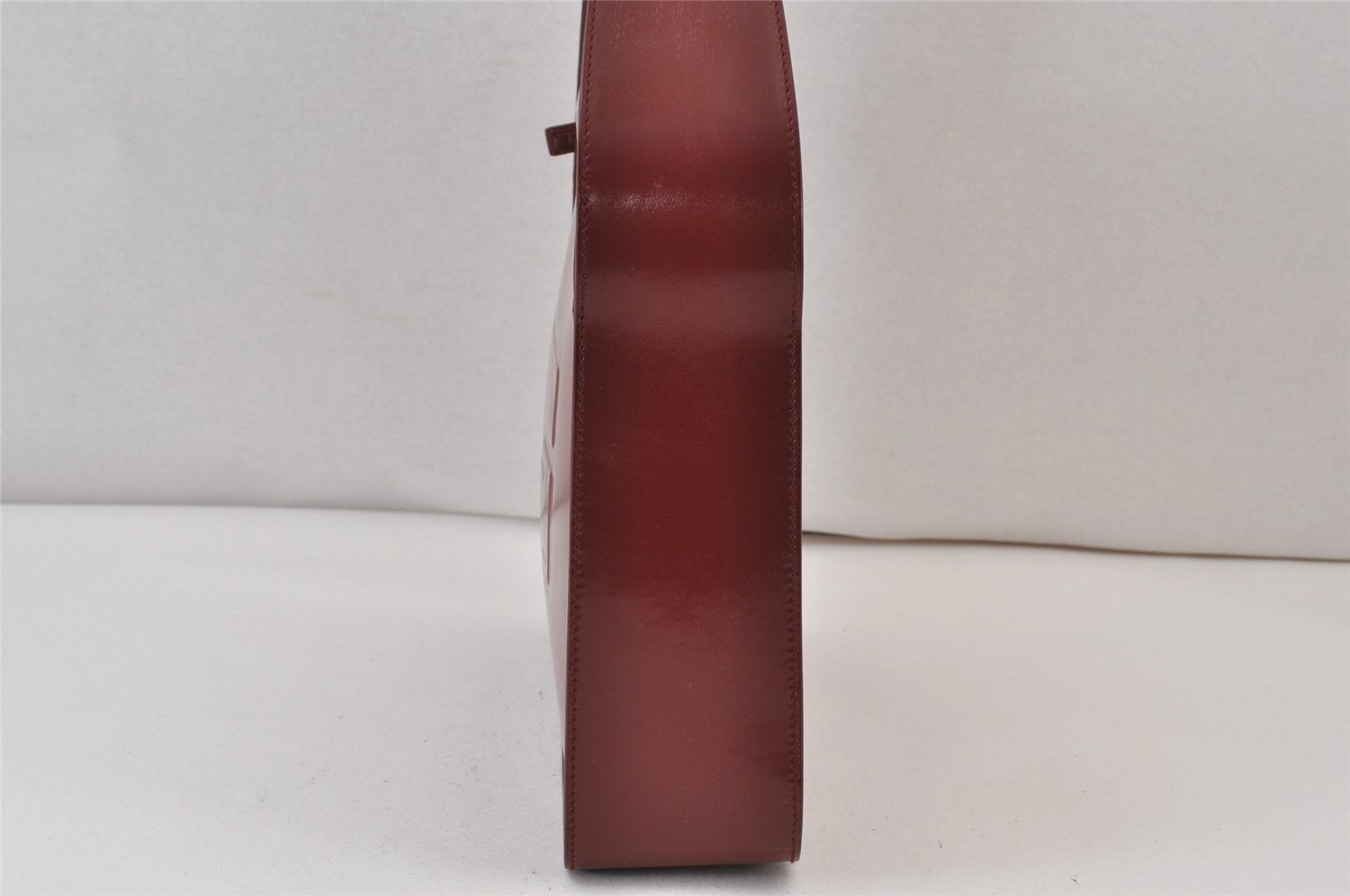 Authentic GUCCI Shoulder Hand Bag Enamel Bordeaux Red 0013032 Junk 0823K