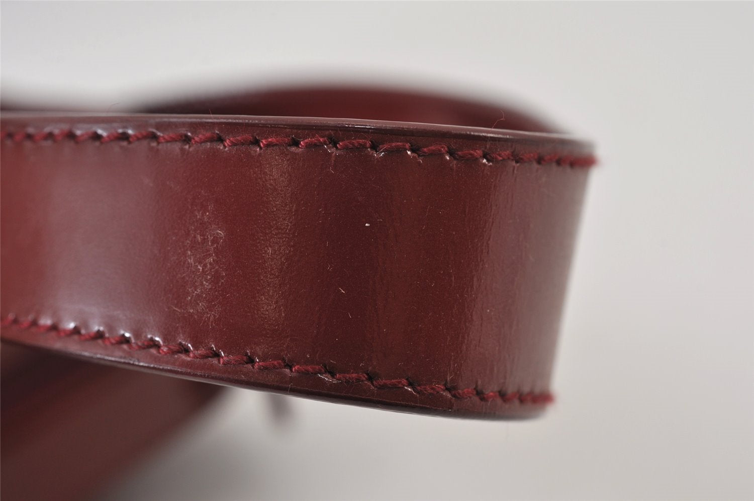 Authentic GUCCI Shoulder Hand Bag Enamel Bordeaux Red 0013032 Junk 0823K