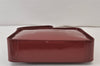 Authentic GUCCI Shoulder Hand Bag Enamel Bordeaux Red 0013032 Junk 0823K