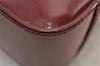Authentic GUCCI Shoulder Hand Bag Enamel Bordeaux Red 0013032 Junk 0823K