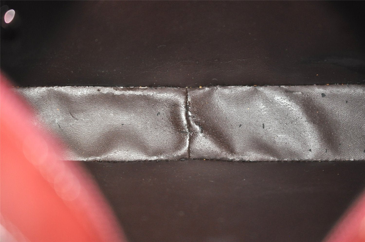 Authentic GUCCI Shoulder Hand Bag Enamel Bordeaux Red 0013032 Junk 0823K