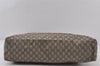 Authentic GUCCI Web Sherry Line GG Plus Tote Bag GG PVC Leather Brown 0824J