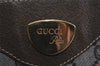 Authentic GUCCI Web Sherry Line GG Plus Tote Bag GG PVC Leather Brown 0824J
