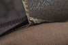 Authentic GUCCI Web Sherry Line GG Plus Tote Bag GG PVC Leather Brown 0824J