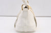 Authentic BURBERRY Vintage Leather Shoulder Hand Bag Purse White 0824K