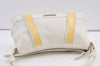 Authentic BURBERRY Vintage Leather Shoulder Hand Bag Purse White 0824K