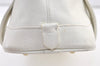 Authentic BURBERRY Vintage Leather Shoulder Hand Bag Purse White 0824K