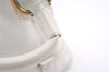 Authentic BURBERRY Vintage Leather Shoulder Hand Bag Purse White 0824K