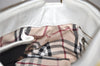 Authentic BURBERRY Vintage Leather Shoulder Hand Bag Purse White 0824K