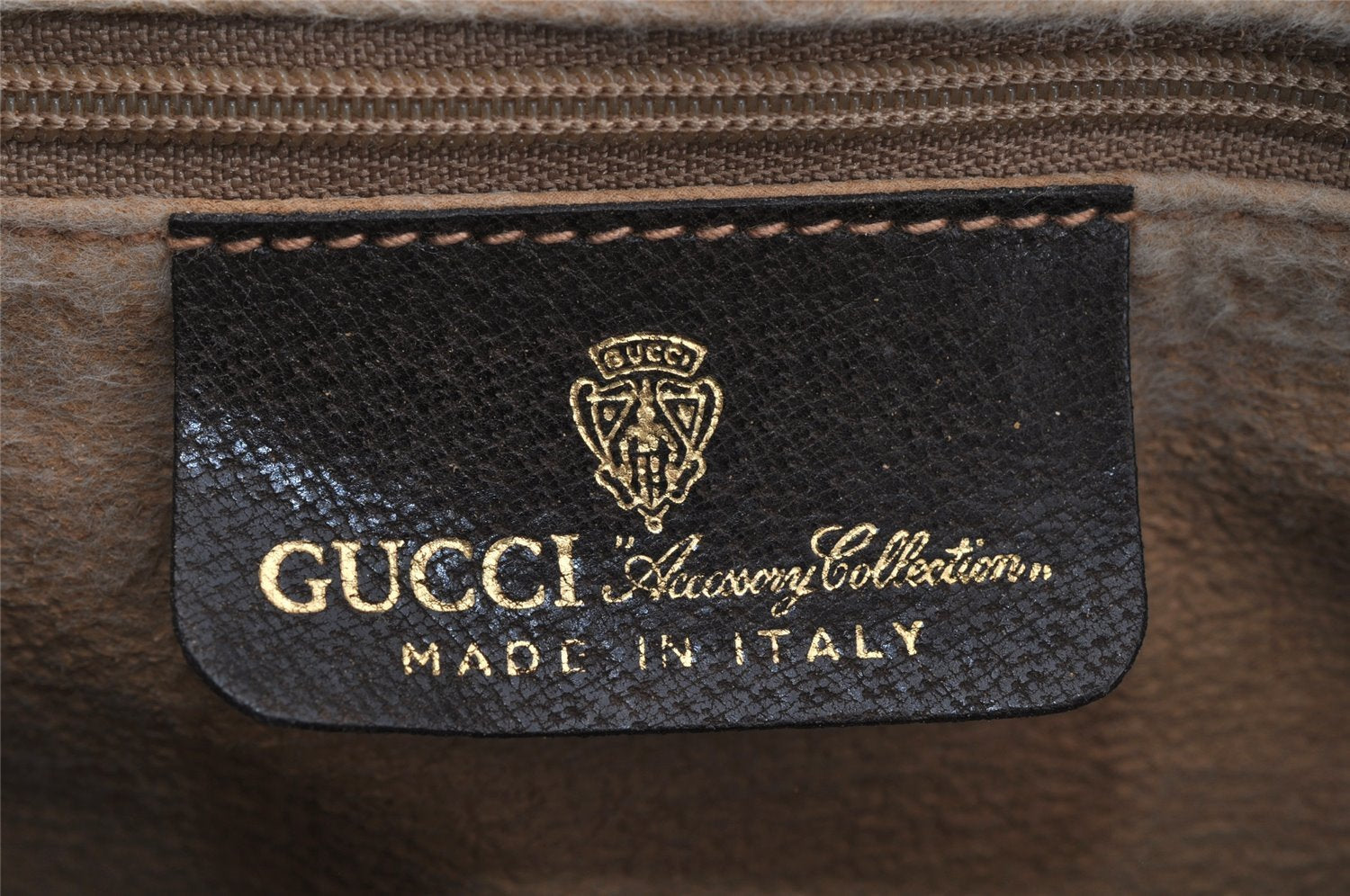 Authentic GUCCI Web Sherry Line Hand Boston Bag GG PVC Leather Brown Junk 0825J
