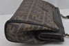 Authentic FENDI Vintage Zucca Shoulder Bag Purse PVC Leather Brown 0825K