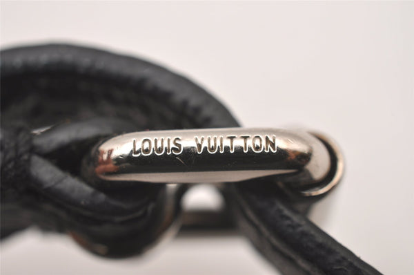 Authentic Louis Vuitton Damier Graphite Bracelet Signit Black M6616E LV 0826I