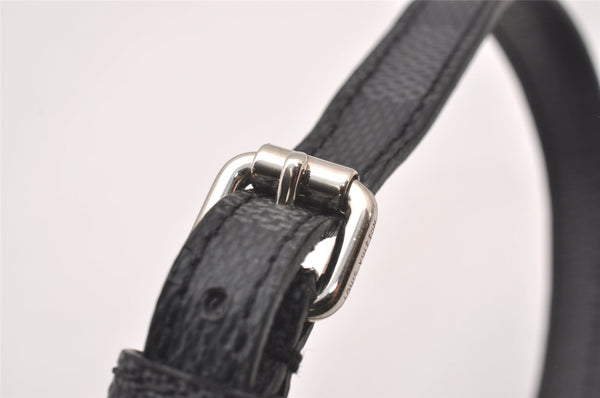 Authentic Louis Vuitton Damier Graphite Bracelet Signit Black M6616E LV 0826I