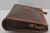 Authentic CELINE Macadam Blason Pattern Clutch Hand Bag PVC Leather Brown 0827J