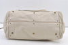 Authentic Chloe Vintage Paddington Leather Shoulder Hand Bag White 0827K