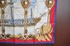 Authentic HERMES Carre 90 Scarf "Tribord" Silk Blue 0828J