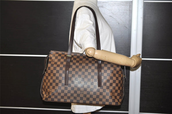 Authentic Louis Vuitton Damier Chelsea Shoulder Tote Bag N51119 LV 0829J