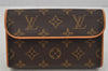 Auth Louis Vuitton Monogram Pochette Florentine Pouch Waist Bag M51855 LV 0830J