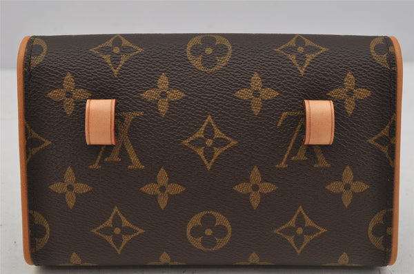 Auth Louis Vuitton Monogram Pochette Florentine Pouch Waist Bag M51855 LV 0830J