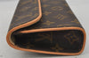 Auth Louis Vuitton Monogram Pochette Florentine Pouch Waist Bag M51855 LV 0830J