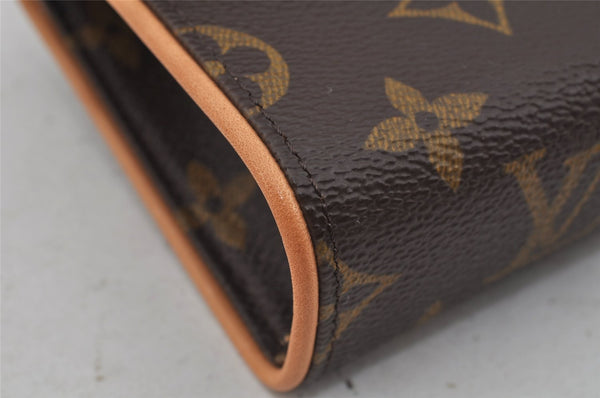 Auth Louis Vuitton Monogram Pochette Florentine Pouch Waist Bag M51855 LV 0830J