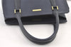 Authentic BURBERRY Vintage Leather Shoulder Hand Bag Navy Blue 0830K