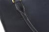 Authentic BURBERRY Vintage Leather Shoulder Hand Bag Navy Blue 0830K
