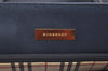 Authentic BURBERRY Vintage Leather Shoulder Hand Bag Navy Blue 0830K