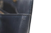 Authentic BURBERRY Vintage Leather Shoulder Hand Bag Navy Blue 0830K