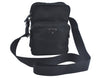 Authentic PRADA Nylon Tessuto Leather Shoulder Cross Body Bag Purse Black 0831J