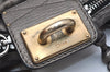 Authentic Chloe Vintage Paddington Leather Shoulder Hand Bag Silver 0832K