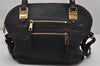 Authentic Chloe Angie 2Way Shoulder Cross Hand Bag Purse Leather Black 0834K