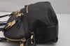 Authentic Chloe Angie 2Way Shoulder Cross Hand Bag Purse Leather Black 0834K