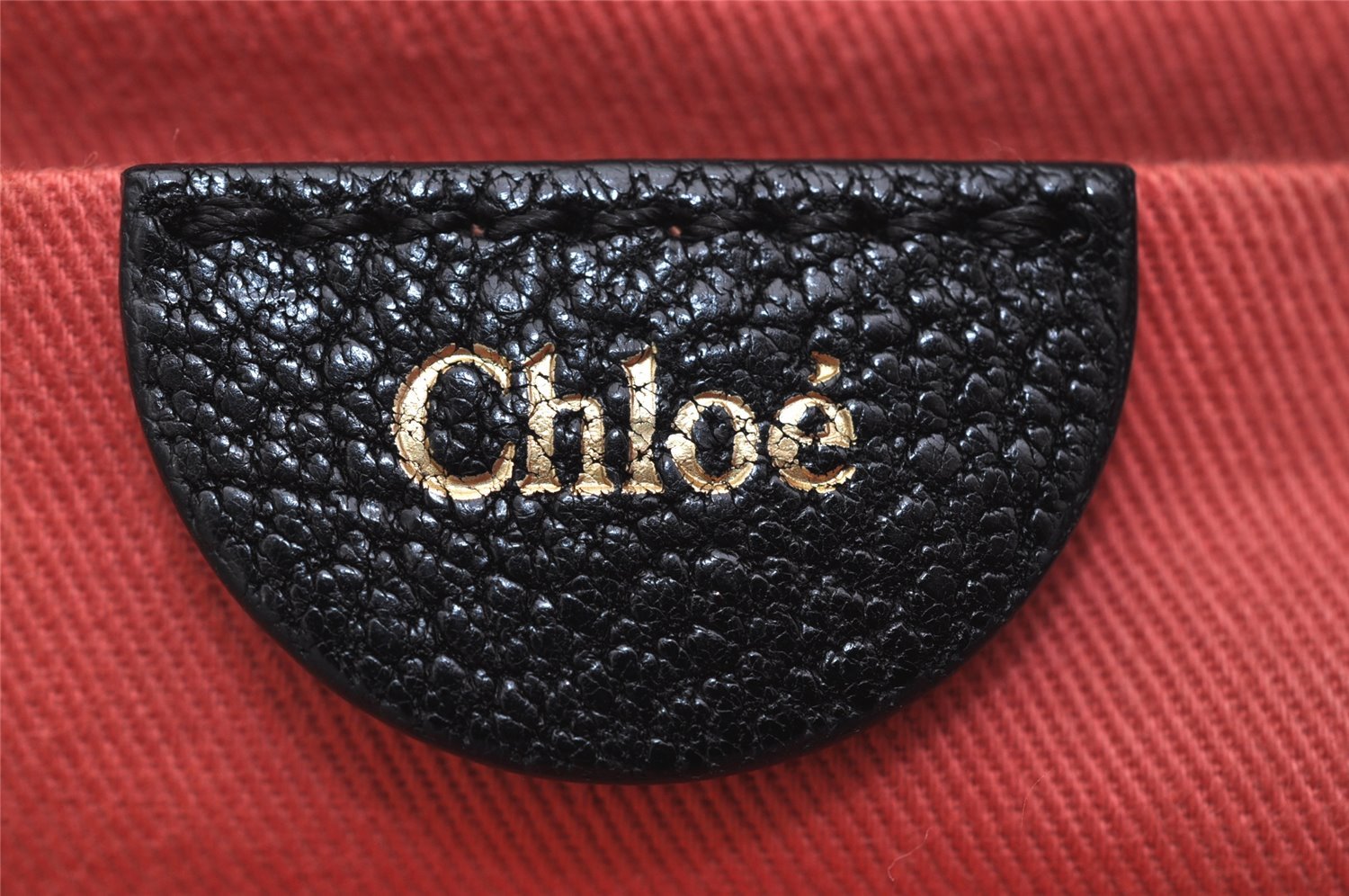 Authentic Chloe Angie 2Way Shoulder Cross Hand Bag Purse Leather Black 0834K