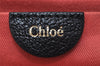 Authentic Chloe Angie 2Way Shoulder Cross Hand Bag Purse Leather Black 0834K