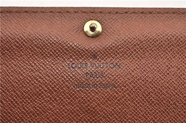 Authentic Louis Vuitton Monogram Portefeuille Sarah Purse Wallet M61734 LV 0835G