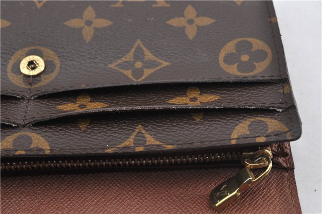 Authentic Louis Vuitton Monogram Portefeuille Sarah Purse Wallet M61734 LV 0835G