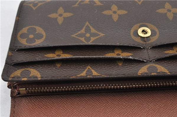 Authentic Louis Vuitton Monogram Portefeuille Sarah Purse Wallet M61734 LV 0835G