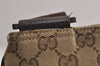 Authentic GUCCI Shoulder Cross Body Bag GG Canvas Leather 256100 Brown 0835K