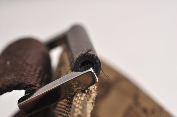 Authentic GUCCI Shoulder Cross Body Bag GG Canvas Leather 256100 Brown 0835K