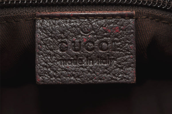 Authentic GUCCI Shoulder Cross Body Bag GG Canvas Leather 256100 Brown 0835K
